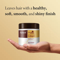 Karseell Collagen Hair Treatment Deep Repair Conditioning Argan Oil Collagen Hair Mask Essence for Dry Damaged Hair All Hair Types 16.90 oz 500ml