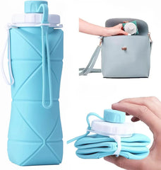 Premium Foldable Silicone Water Bottle 600ML