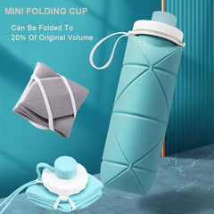 Premium Foldable Silicone Water Bottle 600ML