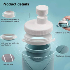 Premium Foldable Silicone Water Bottle 600ML