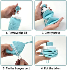 Premium Foldable Silicone Water Bottle 600ML