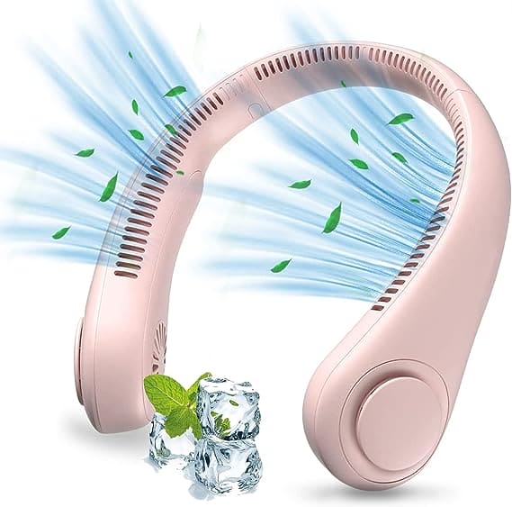 Portable Electric Neck Fan Wireless Fan Rechargeable